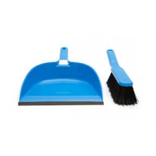 Sweep Cleaning Brush Small Broom Dustpan Set Blue